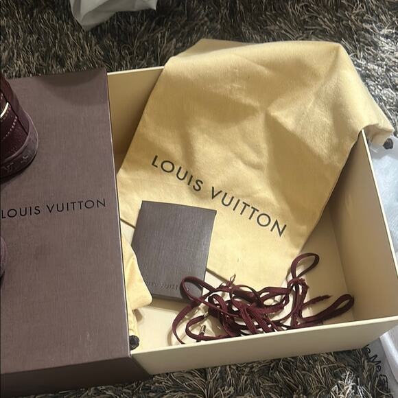 Louis Vuitton Rust Brown Leather Suede Bootie Sneaker w/Box Size IT 36 - Picture 7 of 8